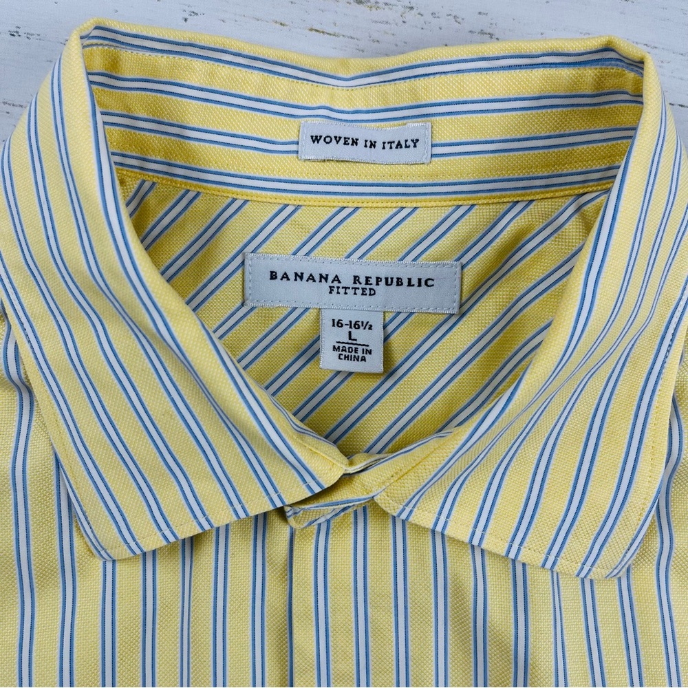 Banana Republic Fitted Dress Shirt L  16-16.5